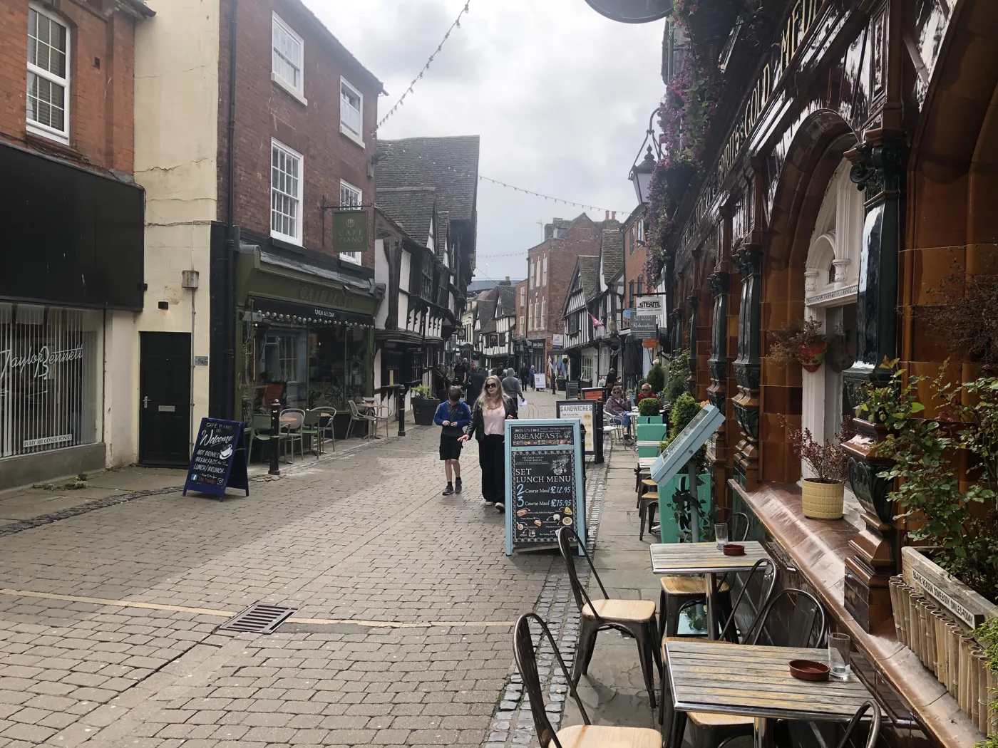 Friar Street in Worcester city centre. The photo is a general view of the street and does not relate to any complaint